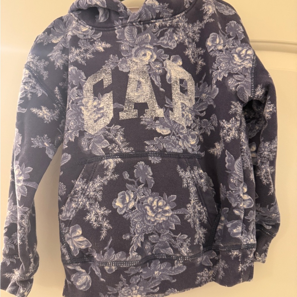 GAP x LoveShackFancy Navy Floral Toddler Hoodie (4T)